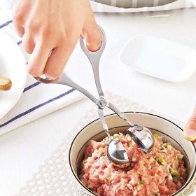 Kitchen Meatball Maker Convenient Stainless Steel Meatball Clip Fish Ball Rice Ball Making Mold Tool Kitchen Accessories