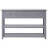 Sideboard Gray 45.3"x11.8"x29.9" Wood