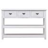 Sideboard Antique White 45.3"x11.8"x29.9" Wood
