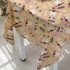 Colorful Christmas Department Print Cotton And Linen Restaurant Tablecloth