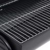 Barrel Grill with 2 Cooking Grids Black 31.5"x37.4"x35.4" Steel