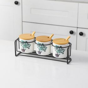Restaurant Household Ceramic Seasoning Jar Set (Option: Set14)