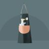 Household kitchen apron; oil and dirt proof; catering special adult apron can wipe hands; cooking in winter; and the overalls are thickened