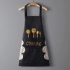 Kitchen household waterproof apron cute wipe hands fashion oil proof apron cooking adult men and women printed LOGO