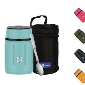 25oz Food Flask;  Office Outdoor Food Thermos;  750ML Portable Stainless Steel Food Soup Containers;  Vacuum Insulated Food Flasks Thermocup (Color: Blue)