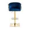 Bar Stools with Back and Footrest Counter Height Dining Chairs