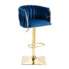 Bar Stools with Back and Footrest Counter Height Dining Chairs