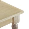6 Piece Dining Table set with Bench; Wooden Kitchen Table Set w/ 4 Padded Dining Chairs