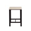 Dining Table with 4 Chairs; 5 Piece Dining Set with Counter and Pub Height