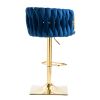 Bar Stools with Back and Footrest Counter Height Dining Chairs