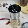 Factory straight hair black pepper grinder household manual black sesame sea salt grinding bottle freshly ground pepper seasoning bottle