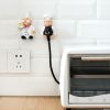 1pc/2pcs; Chef Cartoon Socket Power Cord Storage Rack